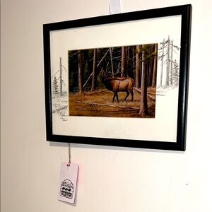 Framed Art Print: Bulging Elk